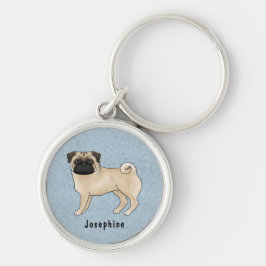 Chaveiro Cachorro De Cachorro E Nome Personalizado De Pug C