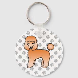 Chaveiro Cachorro de Carroçaria Apricot Toy Poodle
