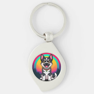 Chaveiro Cachorro de Desenho Animado Divertido