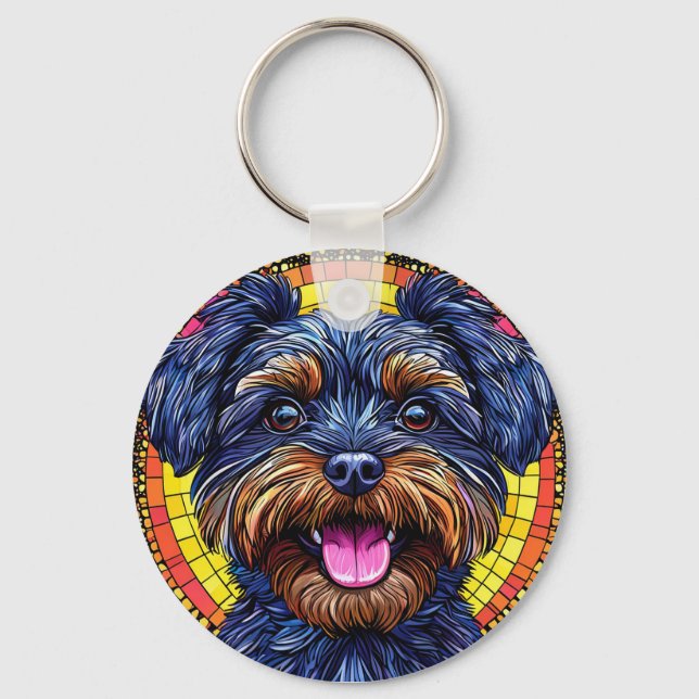 Chaveiro Cachorro de desenho animado fofo (Frente)