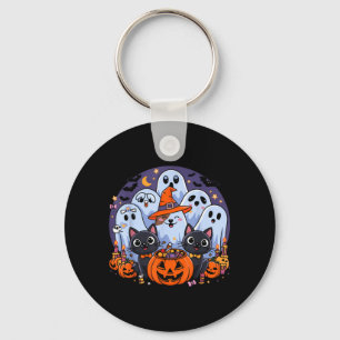 Chaveiro Cachorro de Halloween Fantasma Divertido Cachorro 