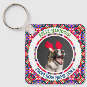Chaveiro Cachorro de Natal Personalizado Pai de Mãe de Mãe