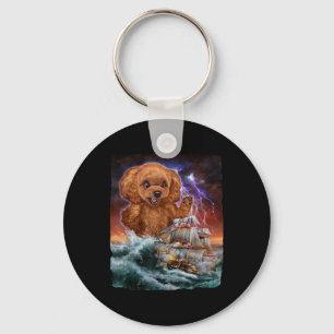 Chaveiro Cachorro De Poodle Monstro Como Kraken Ataca Um Na
