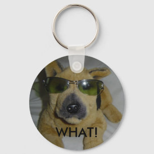 Chaveiro Cachorro Engraçado de Óculos