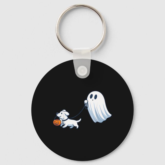 Chaveiro Cachorro Fantasma Andando Cachorro Fantasma Hallow (Frente)