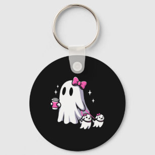 Chaveiro Cachorro Fantasma Bonito de Halloween Cachorro And