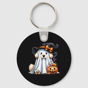 Chaveiro Cachorro Fantasma de Halloween