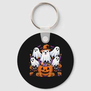 Chaveiro Cachorro Fantasma de Halloween Cachorro de Hallowe