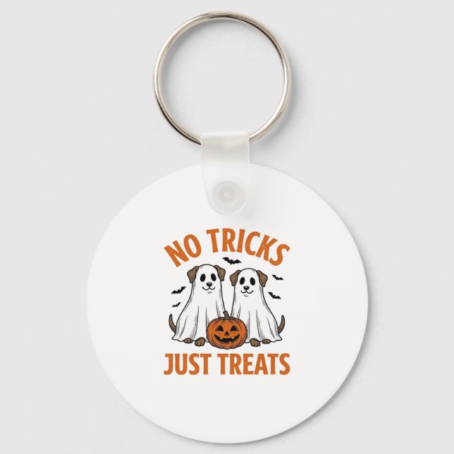 Chaveiro Cachorro Fantasma Engraçado Halloween Sem Pegadinh (Frente)