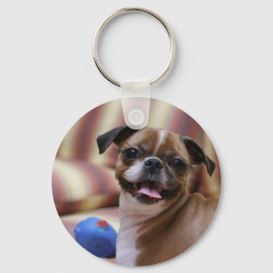 Chaveiro Cachorro Feliz com Brinquedo