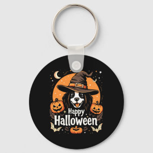Chaveiro Cachorro Feliz Halloween Manga Longa