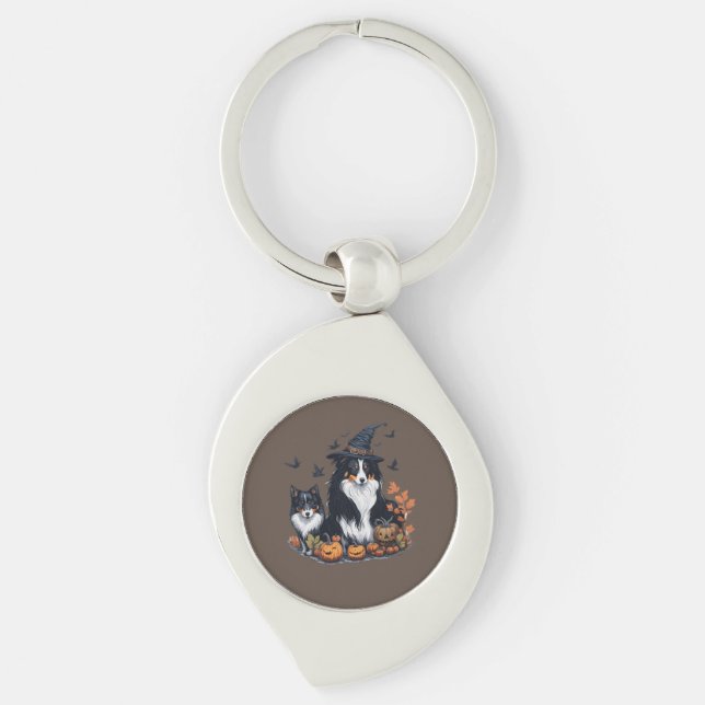 Chaveiro Cachorro Fofo de Halloween  (Frente)