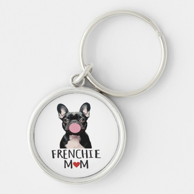 Chaveiro Cachorro francês fofo (Frente)