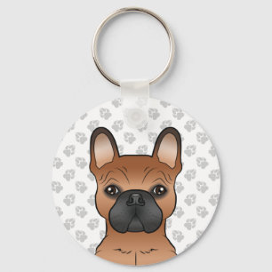 Chaveiro Cachorro Francês Vermelho / Cachorro Francês
