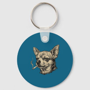 Chaveiro Cachorro Fumando Cigarro Meme Chihuahua