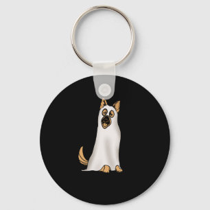 Chaveiro Cachorro german shepherd Vestindo Fantasma Engraça