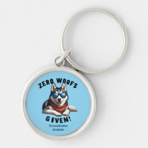 Chaveiro Cachorro Husky Engraçado Zero Latidos Dados Person