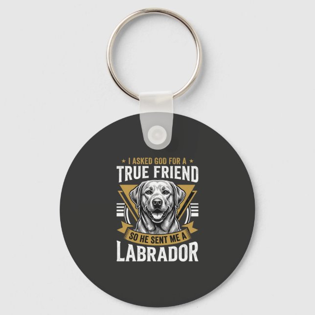 Chaveiro Cachorro Labrador Amigo Verdadeiro (Frente)