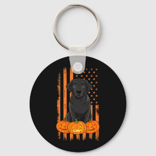 Chaveiro Cachorro Labrador Preto Bandeira Americana Patriót