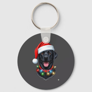 Chaveiro Cachorro Labrador Preto de Natal Cachorro Chapéu d