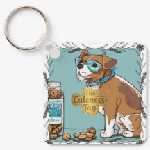 Cachorro Legal com Óculos e Pote de Biscoitos em M