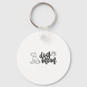 Chaveiro Cachorro Mãe Linha Arte Design Minimista