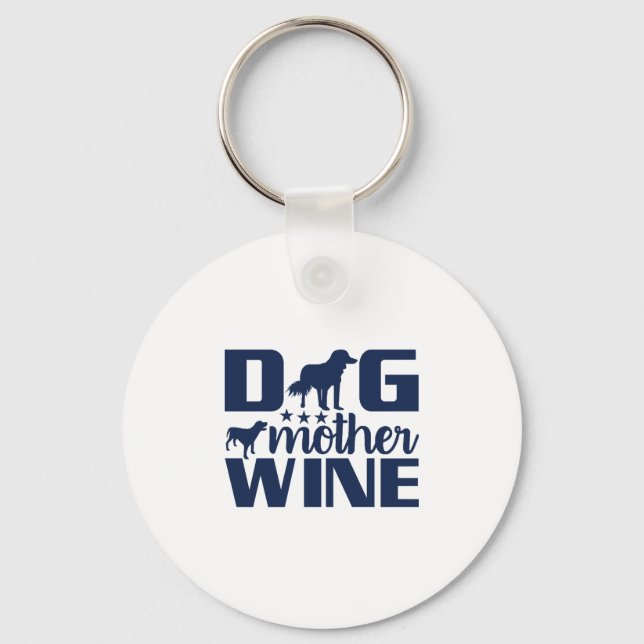 Chaveiro Cachorro Mãe Vinho Cota (Frente)