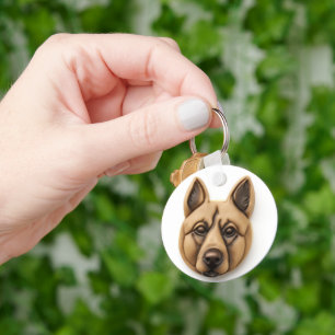 Chaveiro Cachorro Malinoi Belga Inspirado em 3D