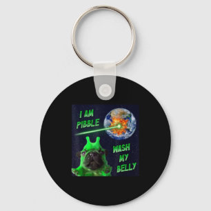 Chaveiro Cachorro Meme Alien Bble Engraçado Brainrot Espaço