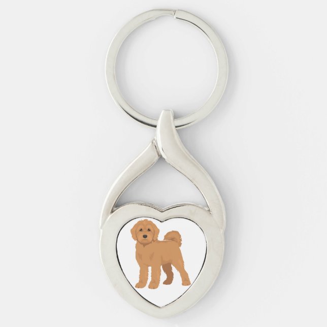 Chaveiro Cachorro mestiço Cockapoo (Frente)