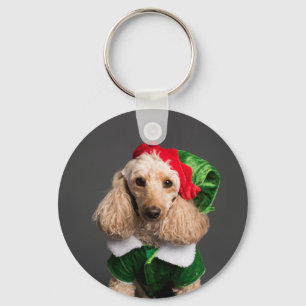 Chaveiro Cachorro na Figurina de Elf