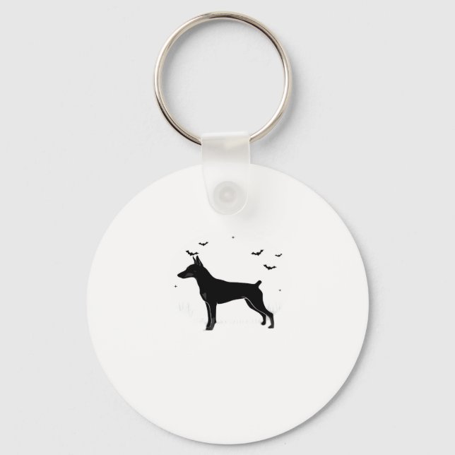 Chaveiro Cachorro Pinscher Alemão � Silhueta da Lua de Hall (Frente)