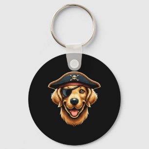 Chaveiro Cachorro Pirata Golden Retriever Festa de Hallowee