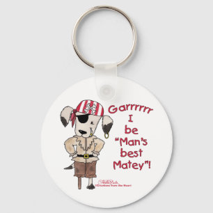 Chaveiro Cachorro Pirata "Mans Best Matey"!
