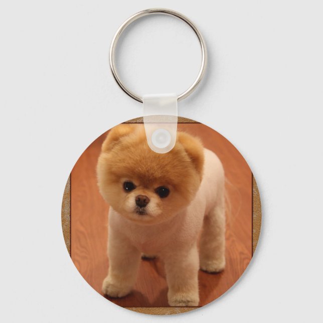 Chaveiro Cachorro Pomeraniano Pet Puppy Pequeno Bebê Adoráv (Frente)