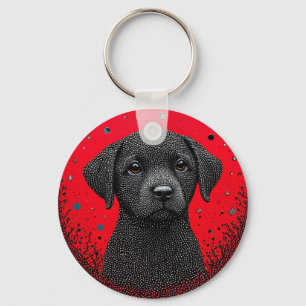 Chaveiro Cachorro Preto Caprichoso