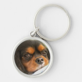 Chaveiro Cachorro-quente Cavalier King Charles Spaniel em f