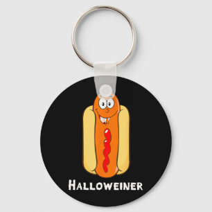 Chaveiro Cachorro Quente de Halloween Engraçado