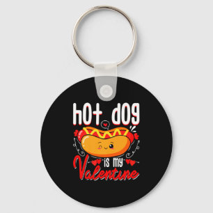 Chaveiro Cachorro-Quente é Meu Namorado Cute Dia Dos Namora