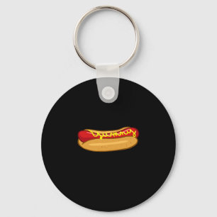 Chaveiro Cachorro quente engraçado amante de cachorro quent