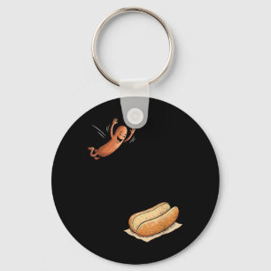 Chaveiro Cachorro Quente Pulando Na Tosta Engraçado Churras