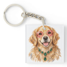 Cachorro Retriever Dourado em Aquarela | Arte para