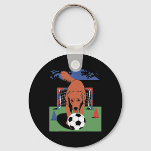 Chaveiro Cachorro Retriever Dourado Futebol Futebol Europeu