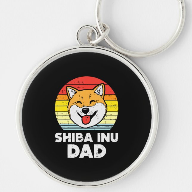 Chaveiro Cachorro Sunset e akita | Bonito Cão Presente (Frente)
