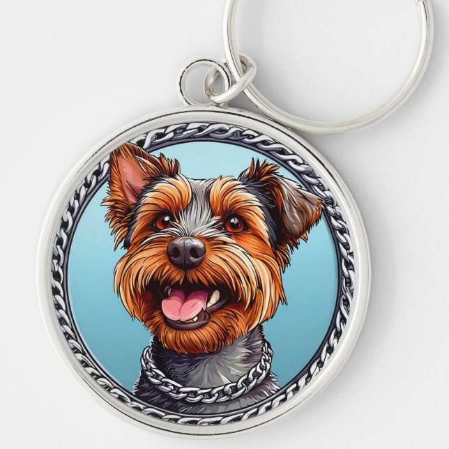 Chaveiro 🐶 Cachorro Terrier Fofo Para Carregar Diariamente (Frente)