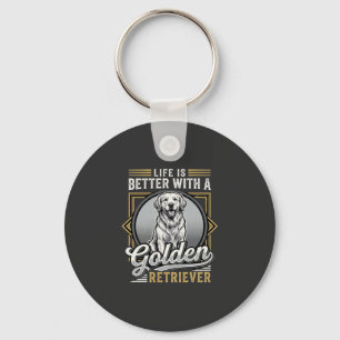 Chaveiro Cachorro Vida De Golden Retriever É Melhor