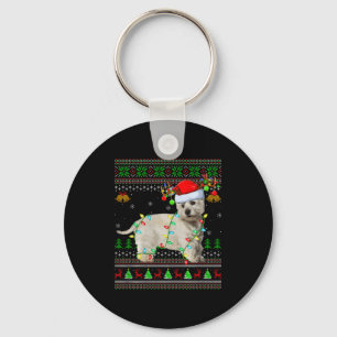 Chaveiro Cachorro Westie West Highland Terrier Suéter de Na