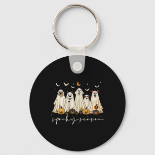 Chaveiro Cachorros Fantasmas Felizes Para O Dia das Bruxas