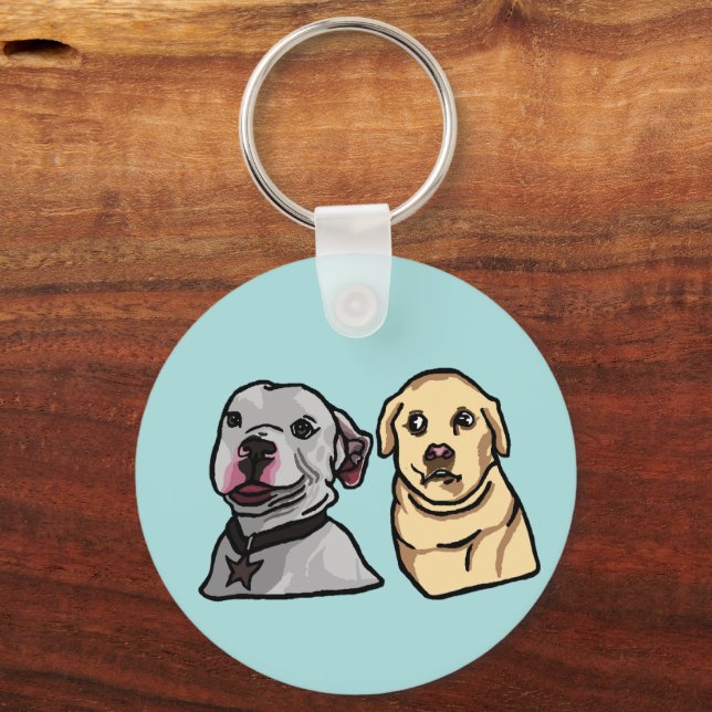 Chaveiro Cachorros Memes Fofos (Frente)