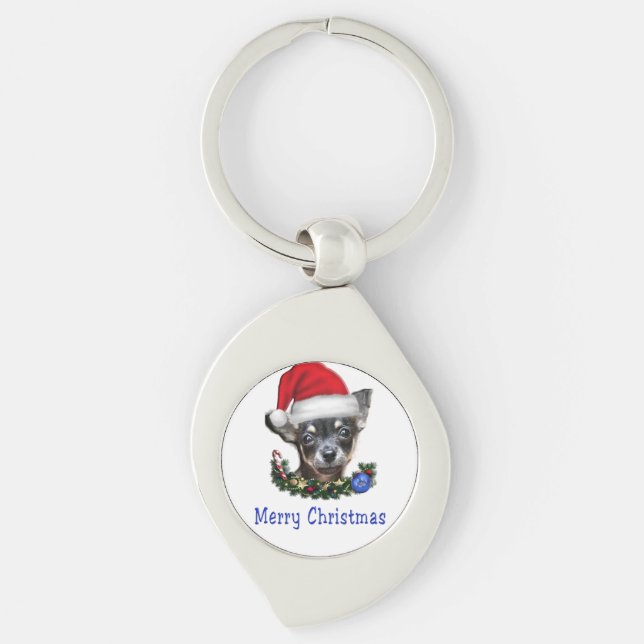 Chaveiro cachorros Natal (Frente)